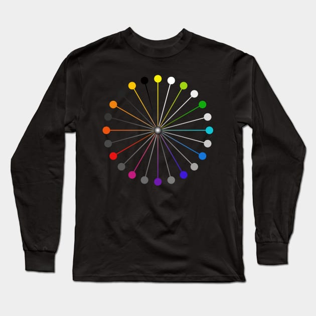 Color Wheel Long Sleeve T-Shirt by Sojourner Z